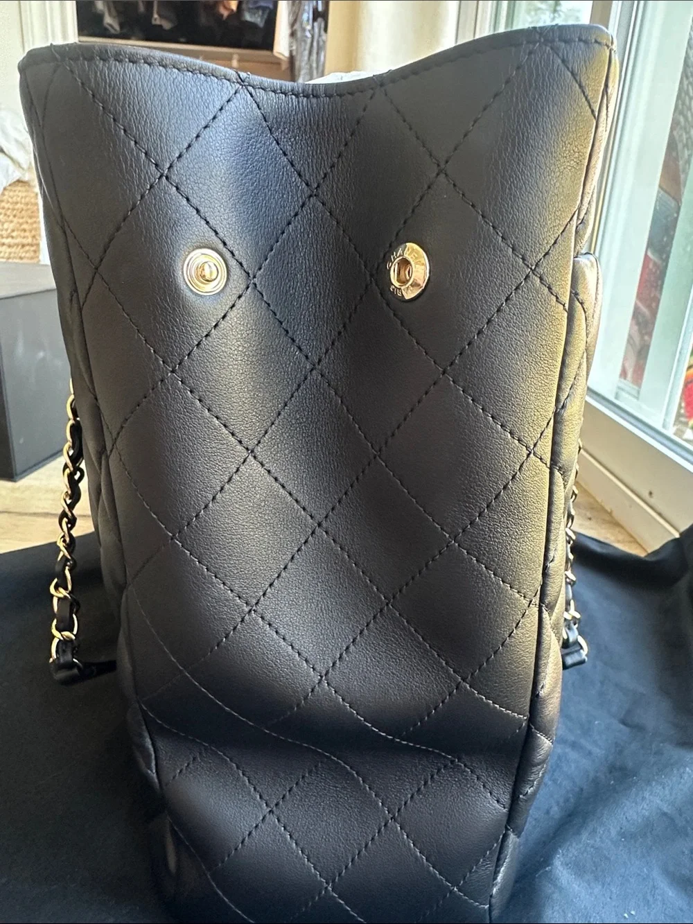 CHANEL quilted tote